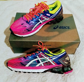 tenis feminino colorido asics