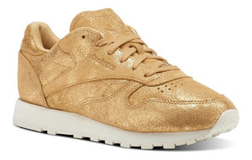 tenis reebok mujer dorados