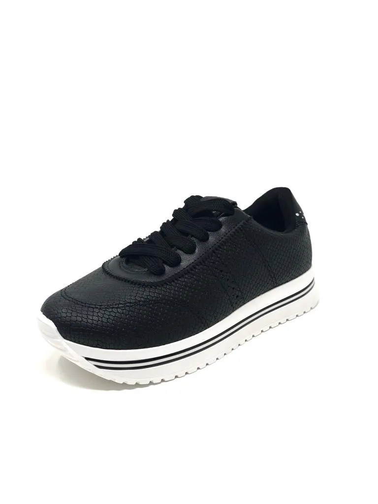 ARMACAOAUTENTICA | Tenis Casual Alto Feminino Moleca Branco/preto 5665100 - R$ 129,90