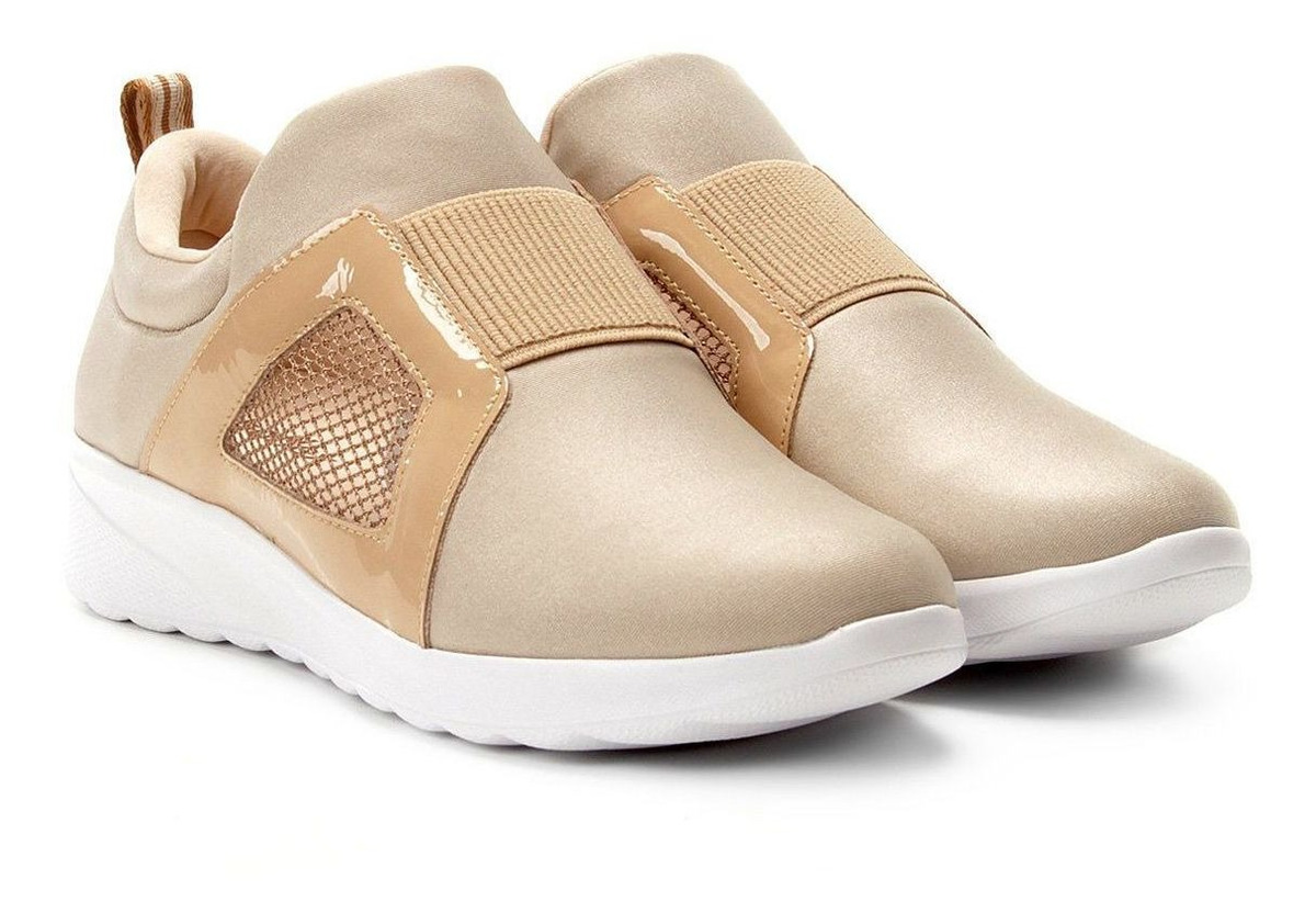 Tenis Casual Feminino Usaflex Lycra Shine Blush Ab7302 - R$ 259,00 em Mercado Livre