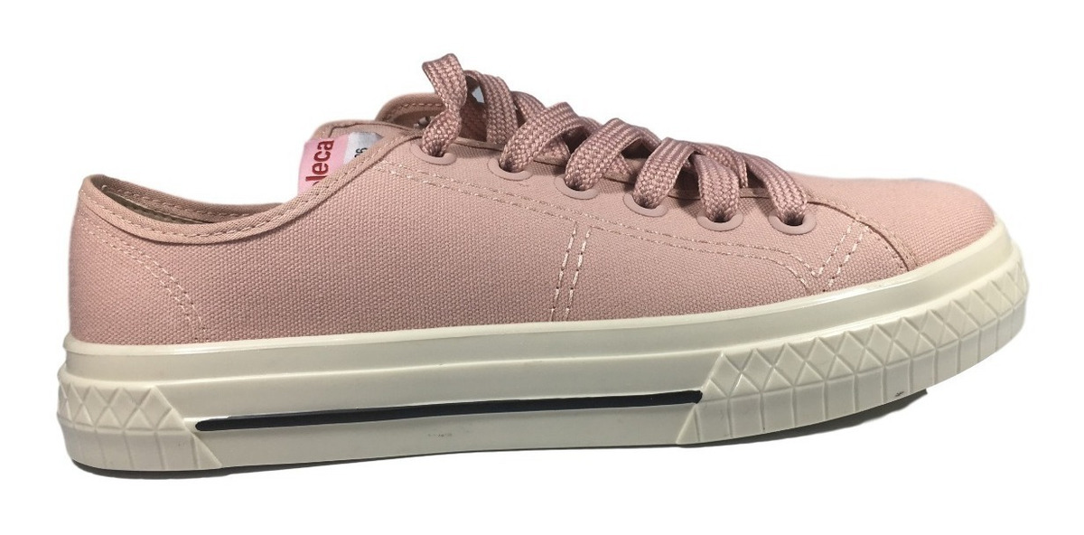 Tenis Casual Moleca Feminino 5644 Lona Conforto Lona Rosa - R$ 74,90 em Mercado Livre