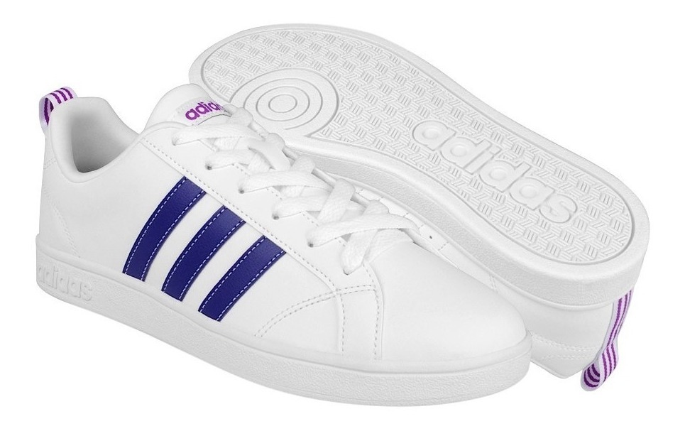 Tenis Casuales adidas Mujer Simipiel Blanco-púrpura Bb9620 Tenis Casuales adidas Mujer Simipiel Blanco-púrpura Bb9620