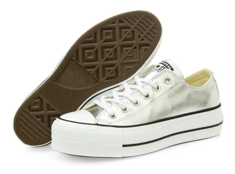 converse mujer plateado converse mujer plateado
