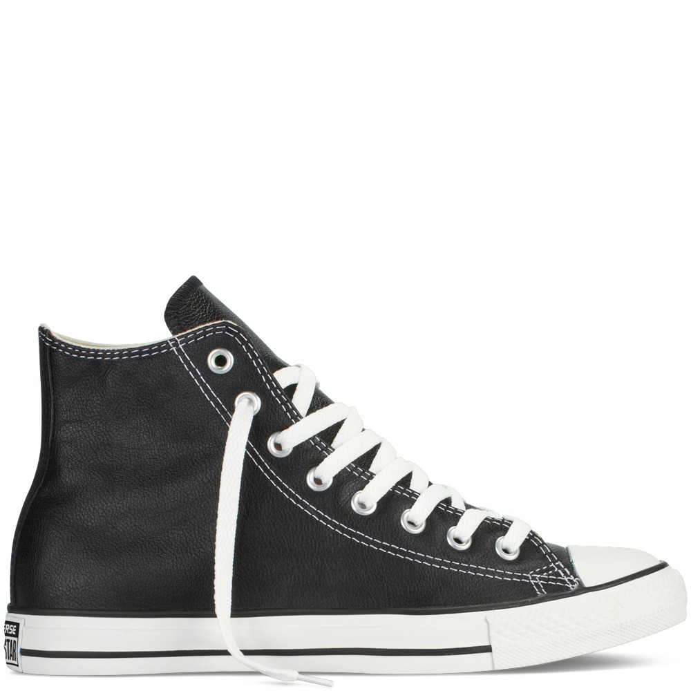 converse cuña piel