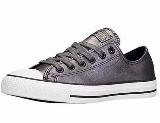 converse gris piel