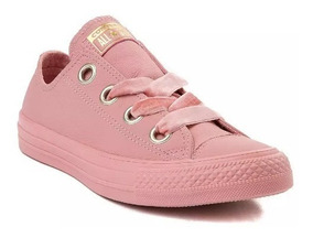 converse rosa pastel piel