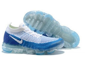 nike bolha azul e branco