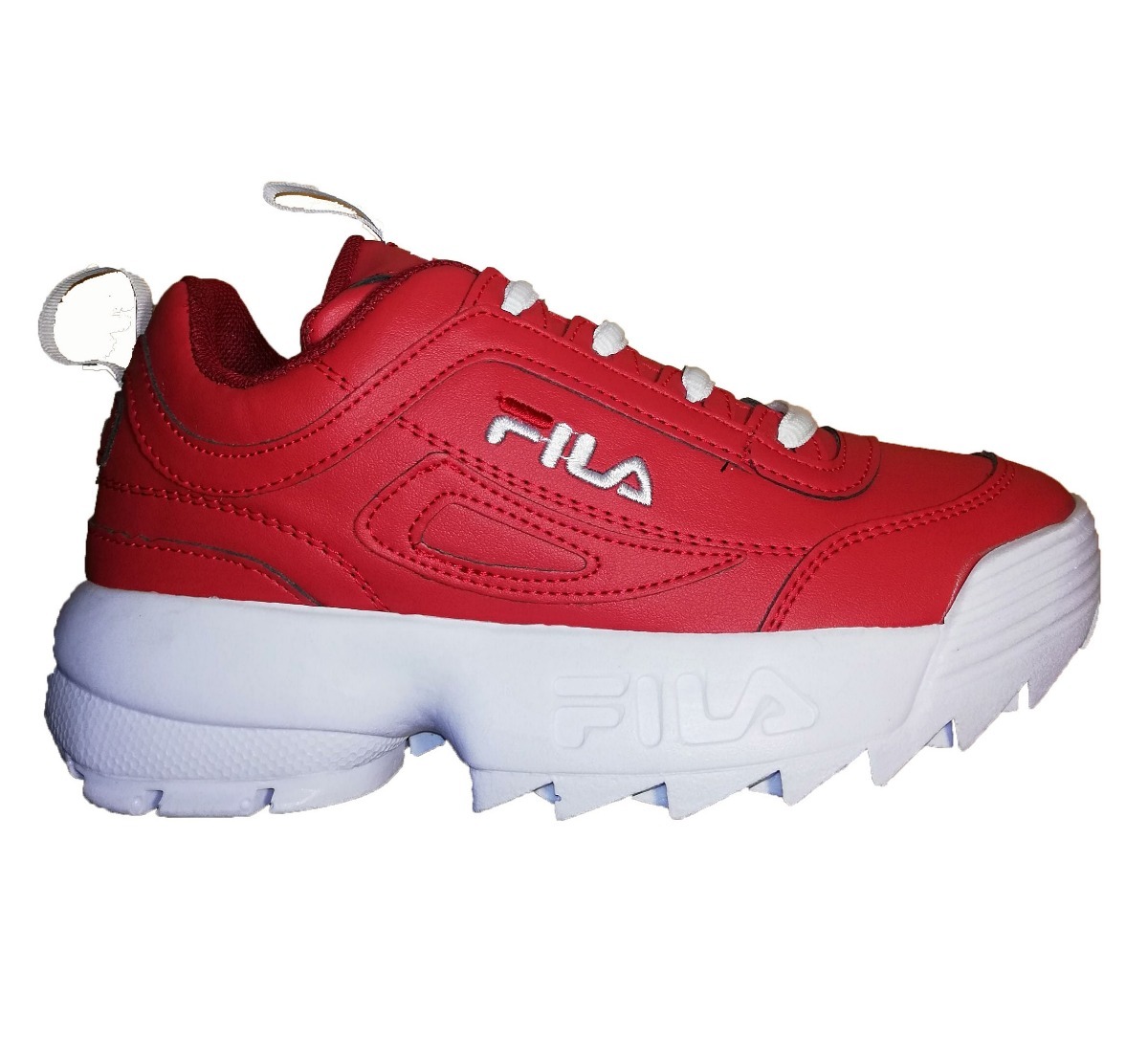 zapatos fila rojos