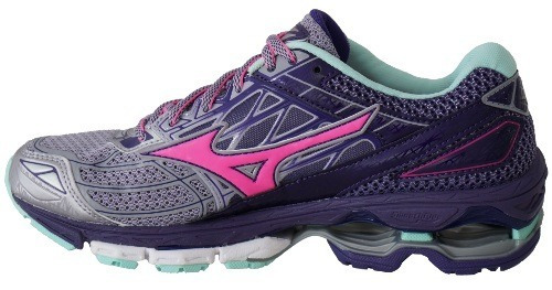Tenis Feminino Mizuno Wave Creation 19 - Cinza/roxo/rosa - R$ 699,00 em Mercado Livre
