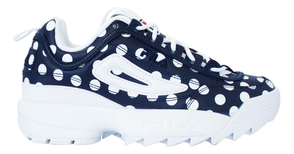 fila disruptor polka dot