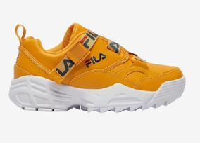 tenis fila mostaza