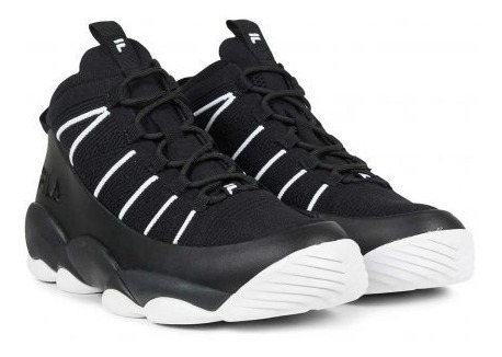 Tenis Fila Spaghetti Knit Retro Negro/blanco 1bm00057 013 Tenis Fila Spaghetti Knit Retro Negro/blanco 1bm00057 013