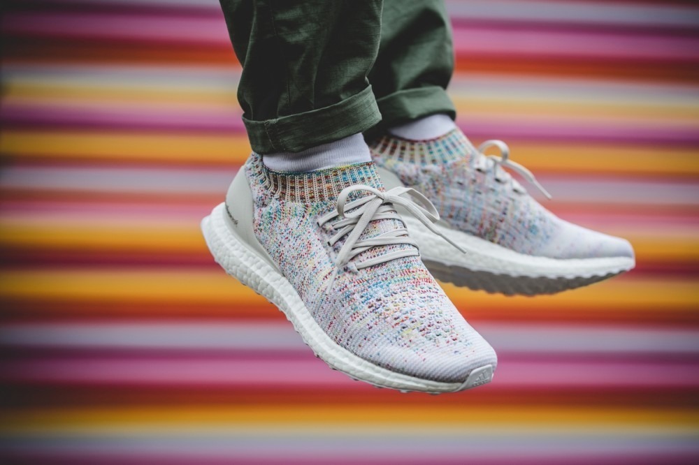 ultra boost uncaged multicolor white