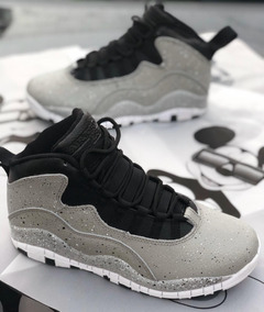 tenis jordan 10 gris