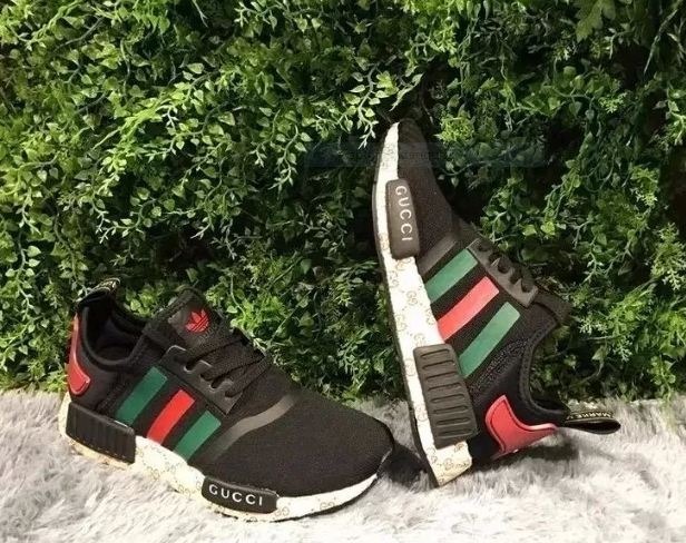 nmd gucci preto