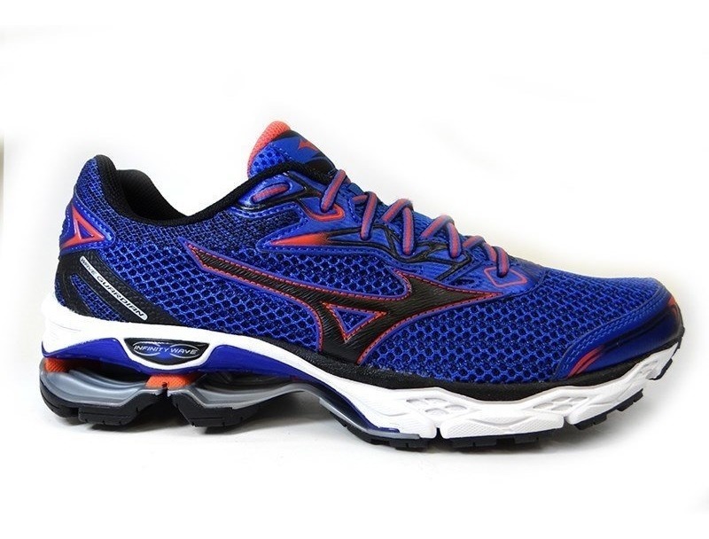 Tenis Masculino Wave Guardian S - Mizuno (07) - Azul/preto/v - R$ 701,88 em Mercado Livre