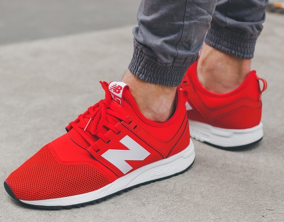 new balance tenis rojos