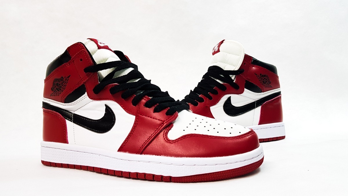 nike jordan rojo con blanco