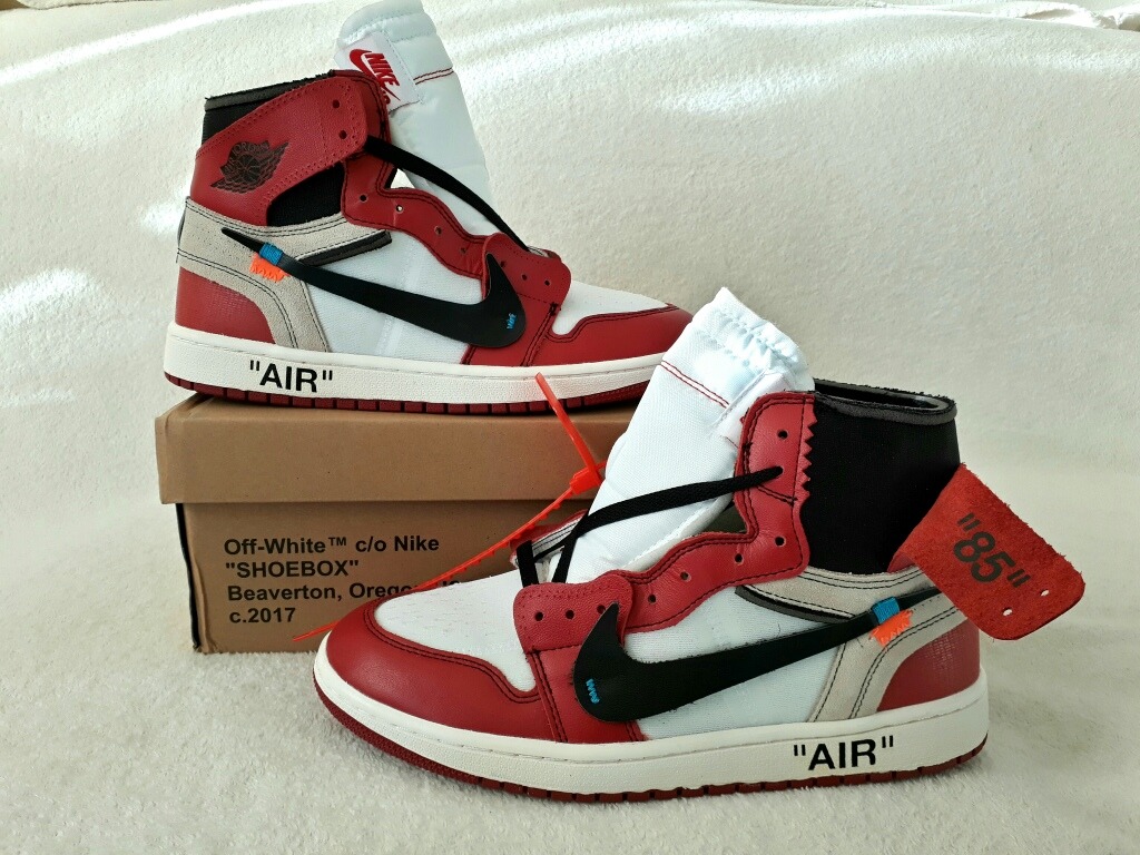 Tenis Nike Air Jordan 1 X Off White The Ten Nuevos C/caja - $ 3,499.00 en Mercado Libre