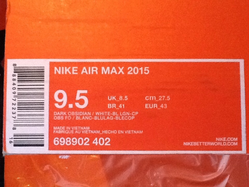 Tenis Nike Air Max 2015 Running 27.5 Cm 7.5 Mx 100% Nuevos Tenis Nike Air Max 2015 Running 27.5 Cm 7.5 Mx 100% Nuevos