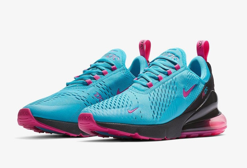 Tenis Nike Air Max 270 Azul C Rosa #25.5, 26.5, 28 Cm Tenis Nike Air Max 270 Azul C Rosa #25.5, 26.5, 28 Cm
