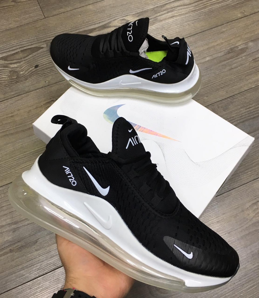 Tenis Nike Air Max 720 Negros Con Blanco Unisex, Zapatillas