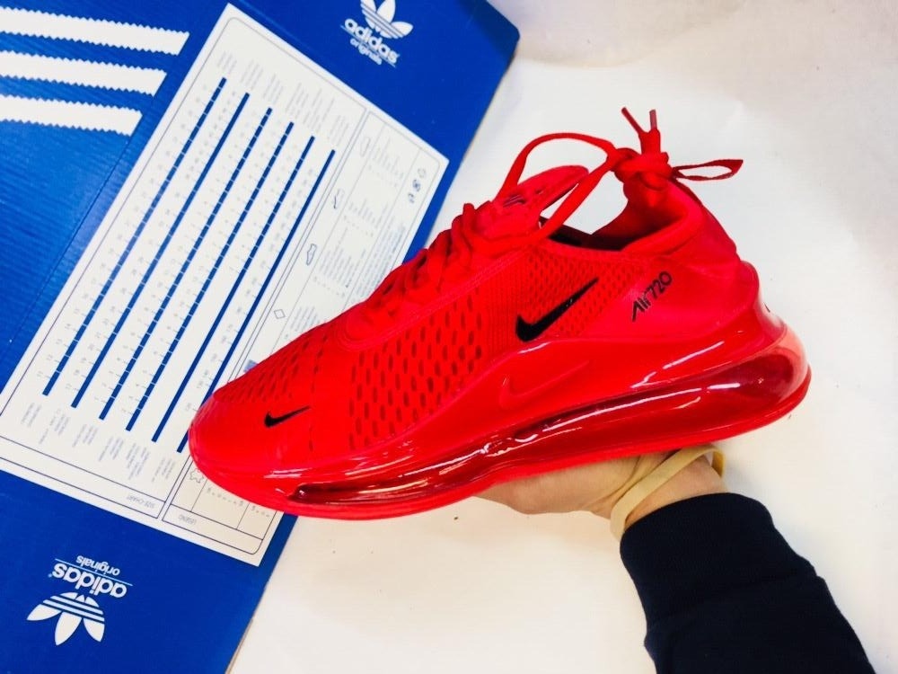 tenis nike rojos con valvula