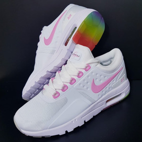 Tenis Nike Air Max Zero Blancos Con Rosa Para Niña Zapatilla Tenis Nike Air Max Zero Blancos Con Rosa Para Niña Zapatilla