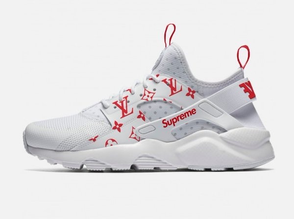 louis vuitton huaraches supreme