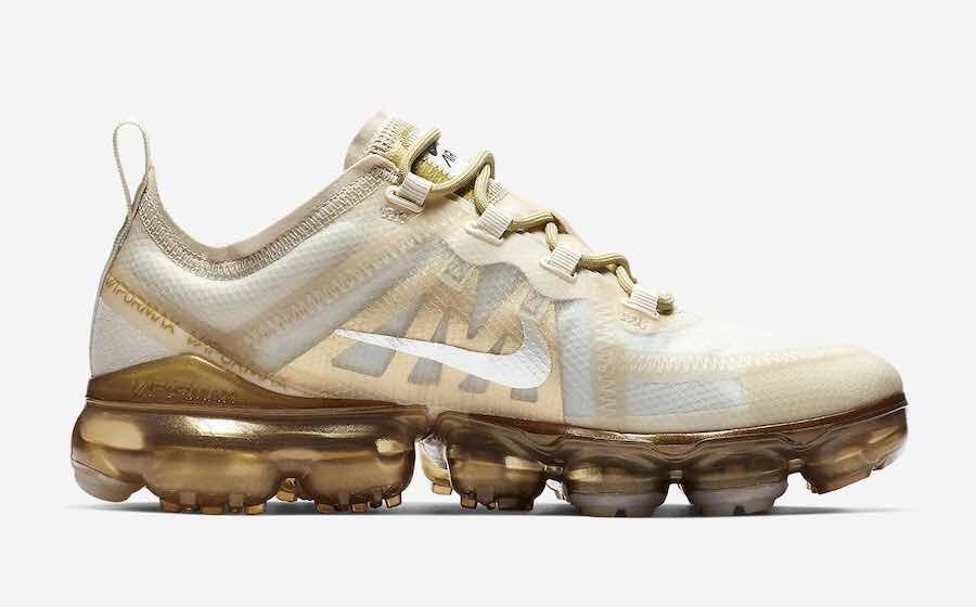 Tenis Nike Air Vapormax 2019 Ar6632 101 Cream Light Bone Oro - $ 3,299.00 en Mercado Libre