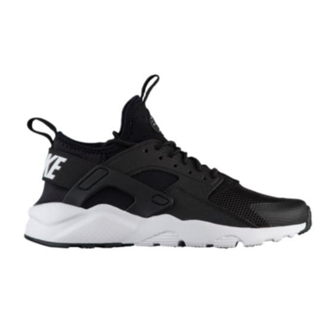 tenis huarache negro con blanco