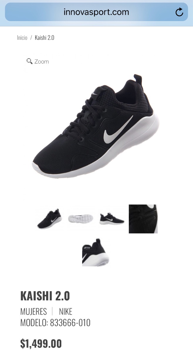 precios de tenis nike en innovasport