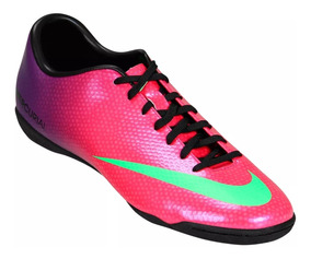 nike mercurial grises con rosa