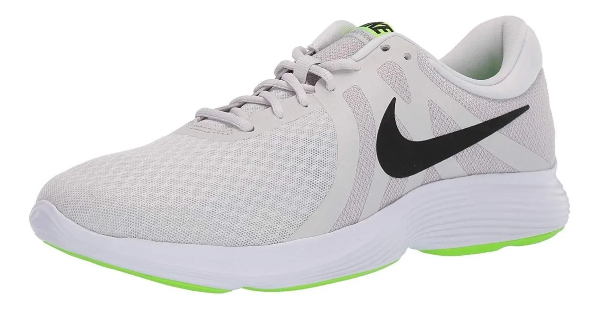 tenis nike blanco con verde