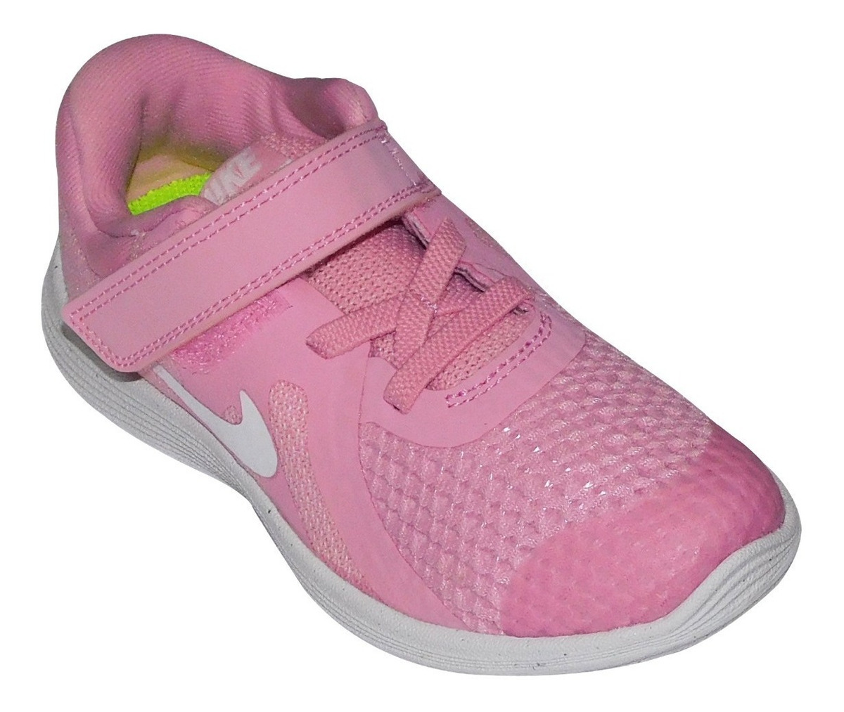 Tenis Nike Revolution 4 Color Rosa Para Niñas 943308 603