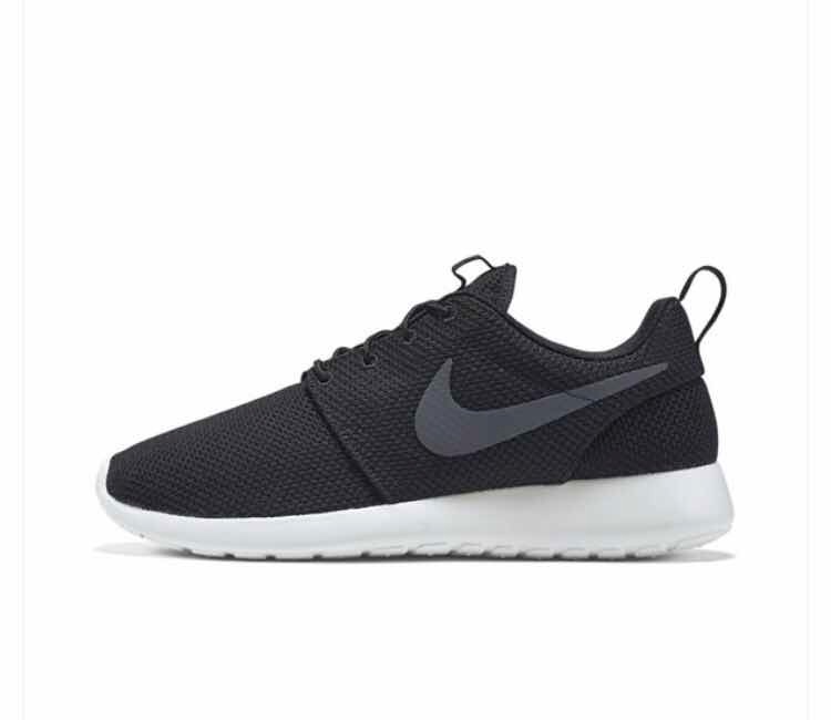 nike roshe run blanco y negro