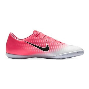 tenis nike mercurial blanco con rosa