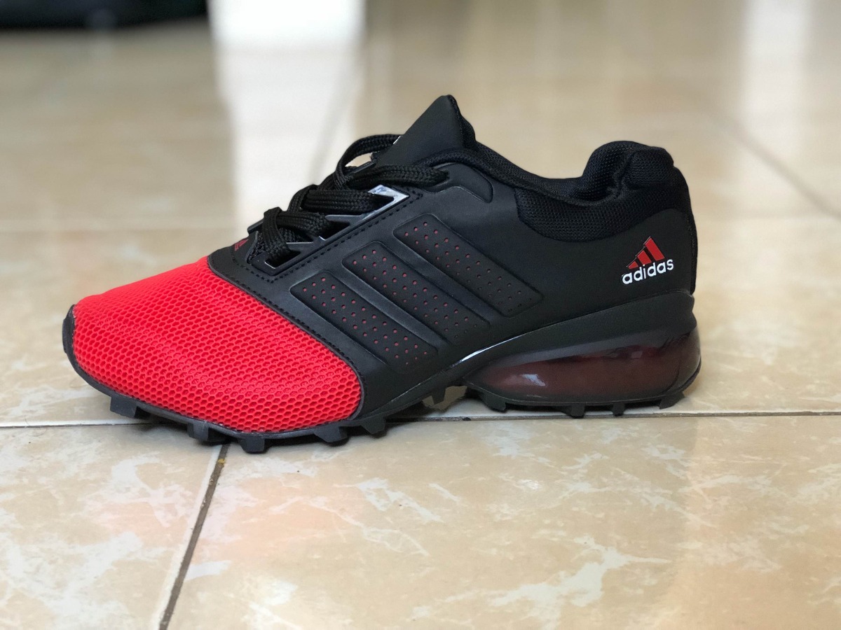 adidas rojos con negro