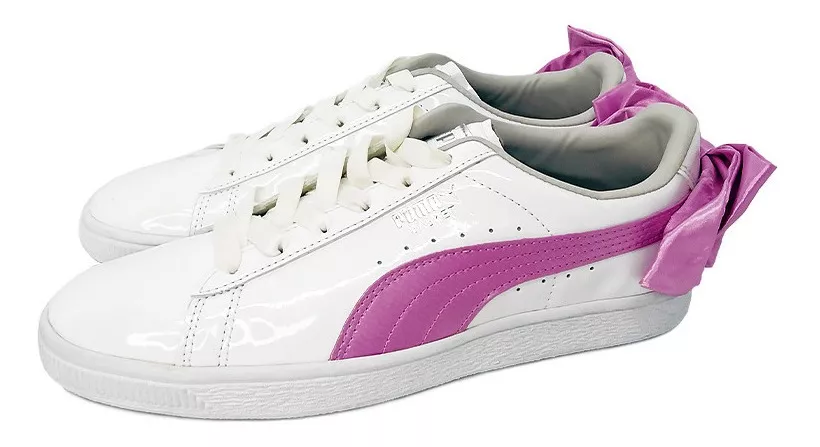tenis puma blancos con rosa
