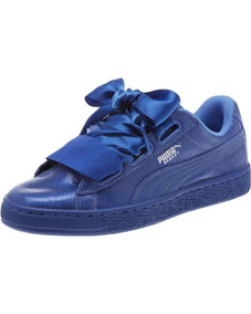 puma basket heart azul