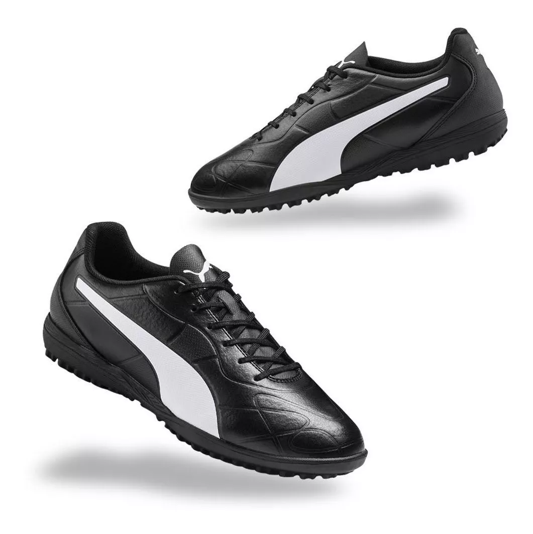 tenis puma negro futbol