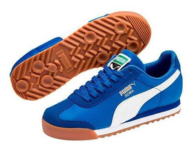 tenis puma roma blancos de mujer