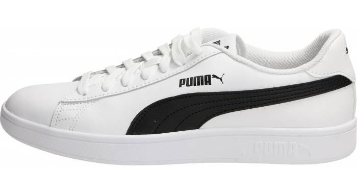 Tenis Puma Smash V2 L Hombre Blanco Negro 36521501 Tenis Puma Smash V2 L Hombre Blanco Negro 36521501