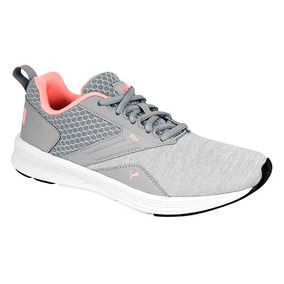 tenis puma gris mujer