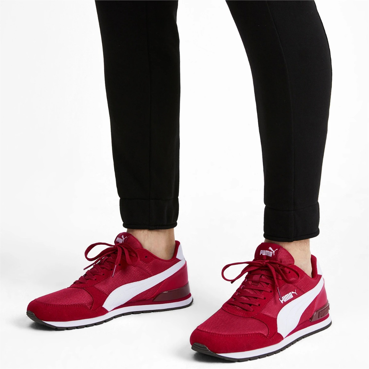 Tenis Puma St Runner V2 Mesh Soft Foam Casuales Hombre Rojo Tenis Puma St Runner V2 Mesh Soft Foam Casuales Hombre Rojo