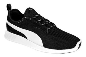 tenis puma negros con blanco