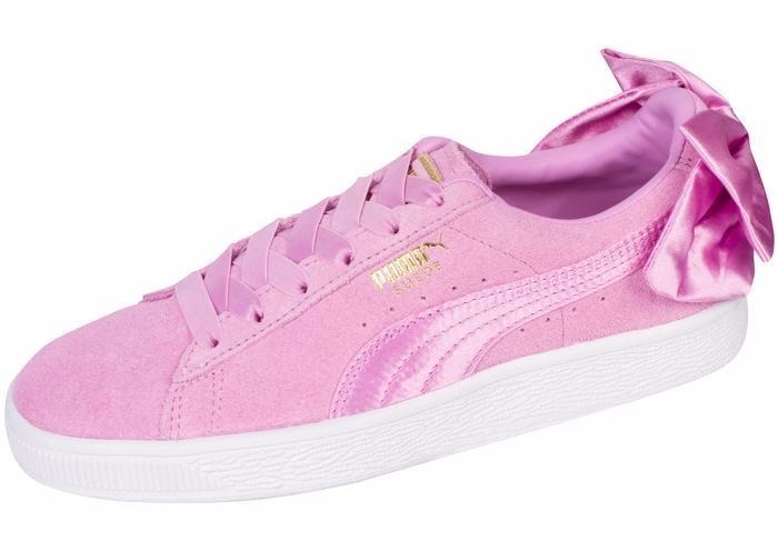 tenis puma suede bow mujer