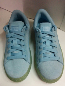 puma suede azul turquesa
