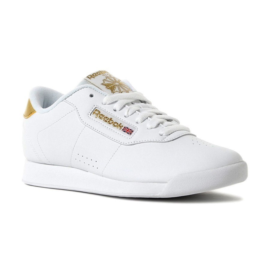 reebok blancos con dorado