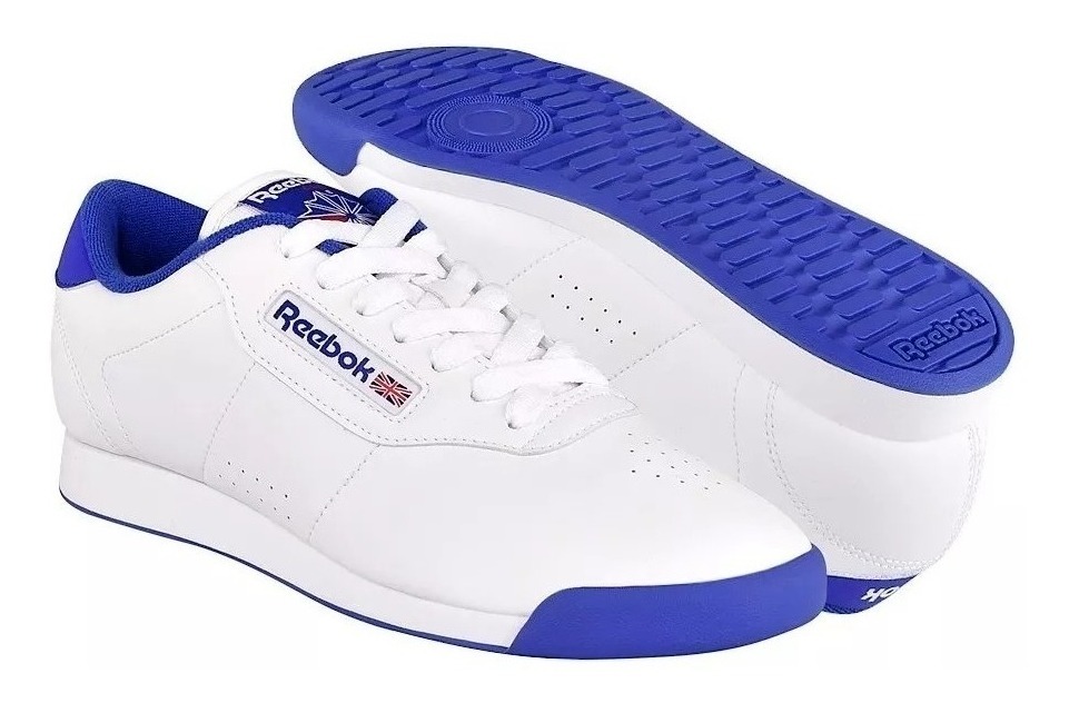 tenis reebok clasicos blancos con azul